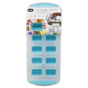 Wholesale - Edge 2pk Silicone Ice Cube Tray Jumbo Square Teal C/P 12, UPC: 190131121627